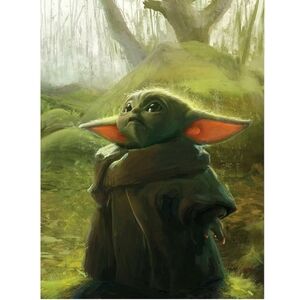 Star Wars The Mandalorian  "Grogu" in Forest Poster 18"×24" Brand New